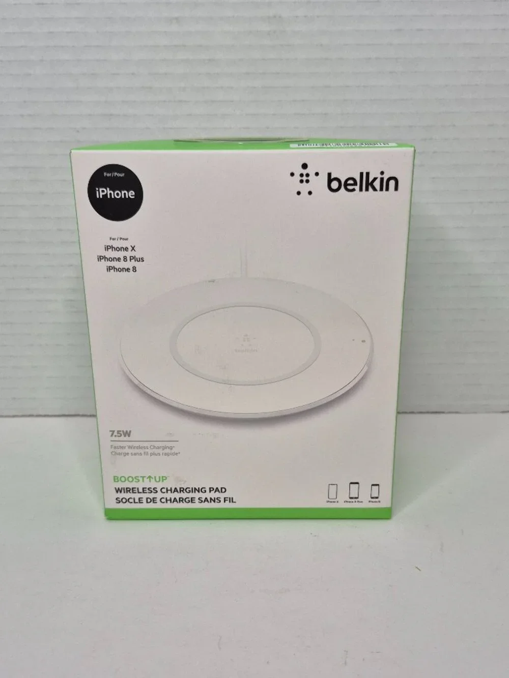Belkin Boost Up 7.5W Wireless Charging Pad Charger Base For iPhone New Sealed